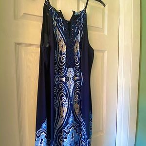 INC Blue Multi Color Dress